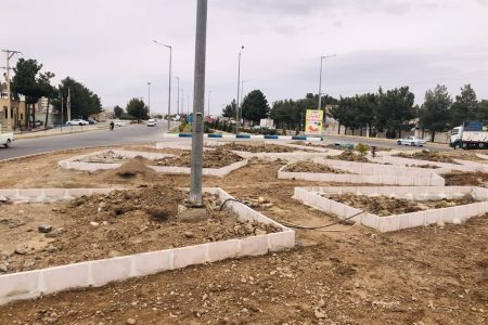 عملیات بهسازی میدان ولیعصر (عج) شهر قاین