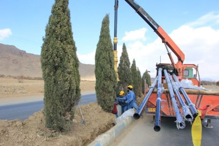 بلوار شهدای گمنام گلپایگان روشن می شود