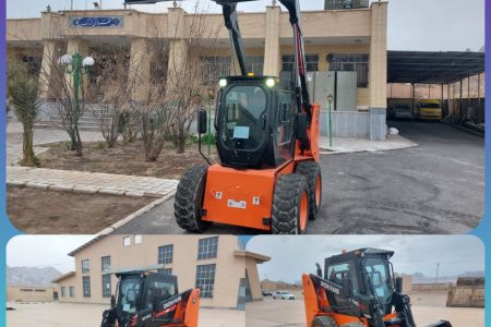 تجهیز واحد موتوری شهرداری انارک به یک دستگاه اسکید لودر