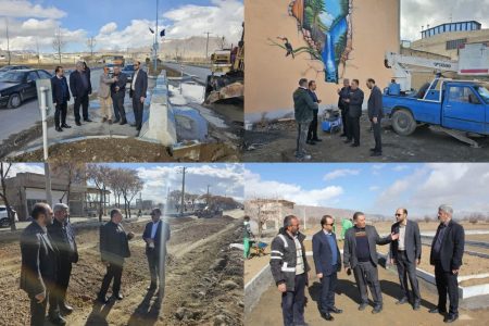 بازدید میدانی شهردار گلپایگان از پروژه های جاری شهر