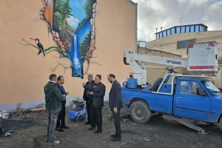 آغاز عملیات زیباسازی جداره های شهری گلپایگان