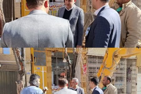 شهردار شهرضا از عملیات جدول گذاری و پیاده رو سازی خیابان حکیم صهبا بازدید کرد