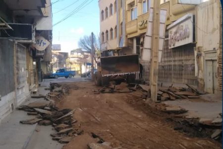 کوچه هفت پیچ شهرضا سنگ فرش می شود