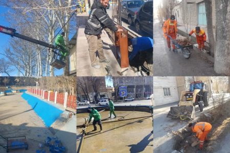 پاکسازی مضاعف شهر گلپایگان در طرح استقبال از بهار۱۴۰۴