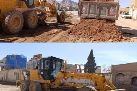 تداوم عملیات احداث خیابان امام علی(ع) در شهرضا