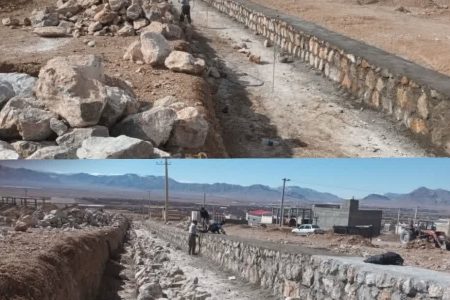 تداوم احداث کانال دفع آب‌های سطحی در شهرک امیرکبیر شهرضا با اعتبار ۳۵ میلیارد ریالی