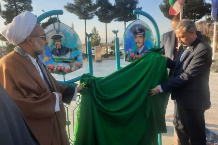 آیین عطر افشانی و رونمایی از تابلوهای شهدا شهر جوزدان برگزار شد