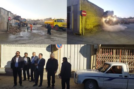 آزادسازی و تخریب پلاک در محدوده احداث پارکینگ طبقاتی گلپایگان