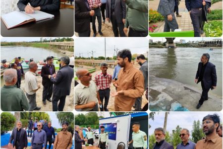 بازدید شهردار اهواز از ستاد اسکان شماره ۲ مسافران نوروزی در پارک لاله