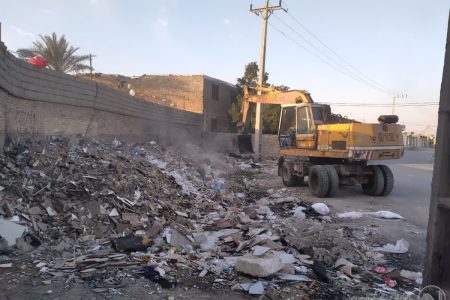 پاکسازی بازارچه های محدوده منطقه ۶ اهواز