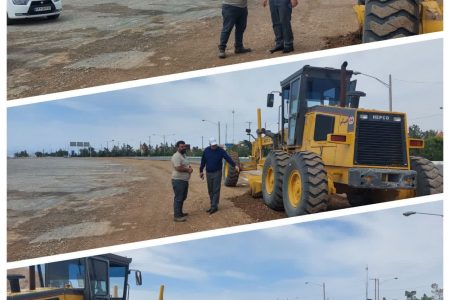 ساماندهی و آماده سازی پارکینگ یادمان شهدای نیروی انتظامی انارک