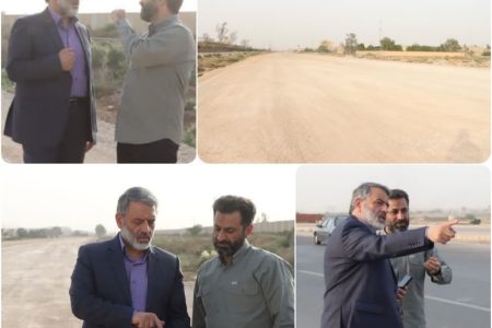 بازدید شهردار اهواز از روند اجرایی زیرسازی و آسفالت خیابان رشد ۱۳